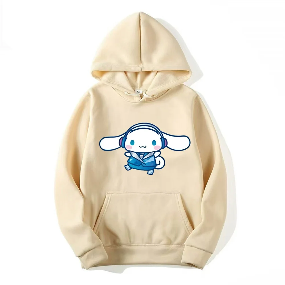 

Y2k Cinnamoroll Print Hoodies Women Men Hip Hop Cotton Long Sleeve Jacket Coats Autumn Harajuku Casual Loose Hooded Sweatshirt