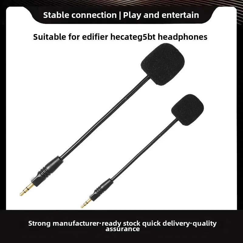 

Replacement Aux 3.5mm TRS Mic Microphone Booms Suitable for Edifier Hecate G5BT Gaming Headphones Plug and play