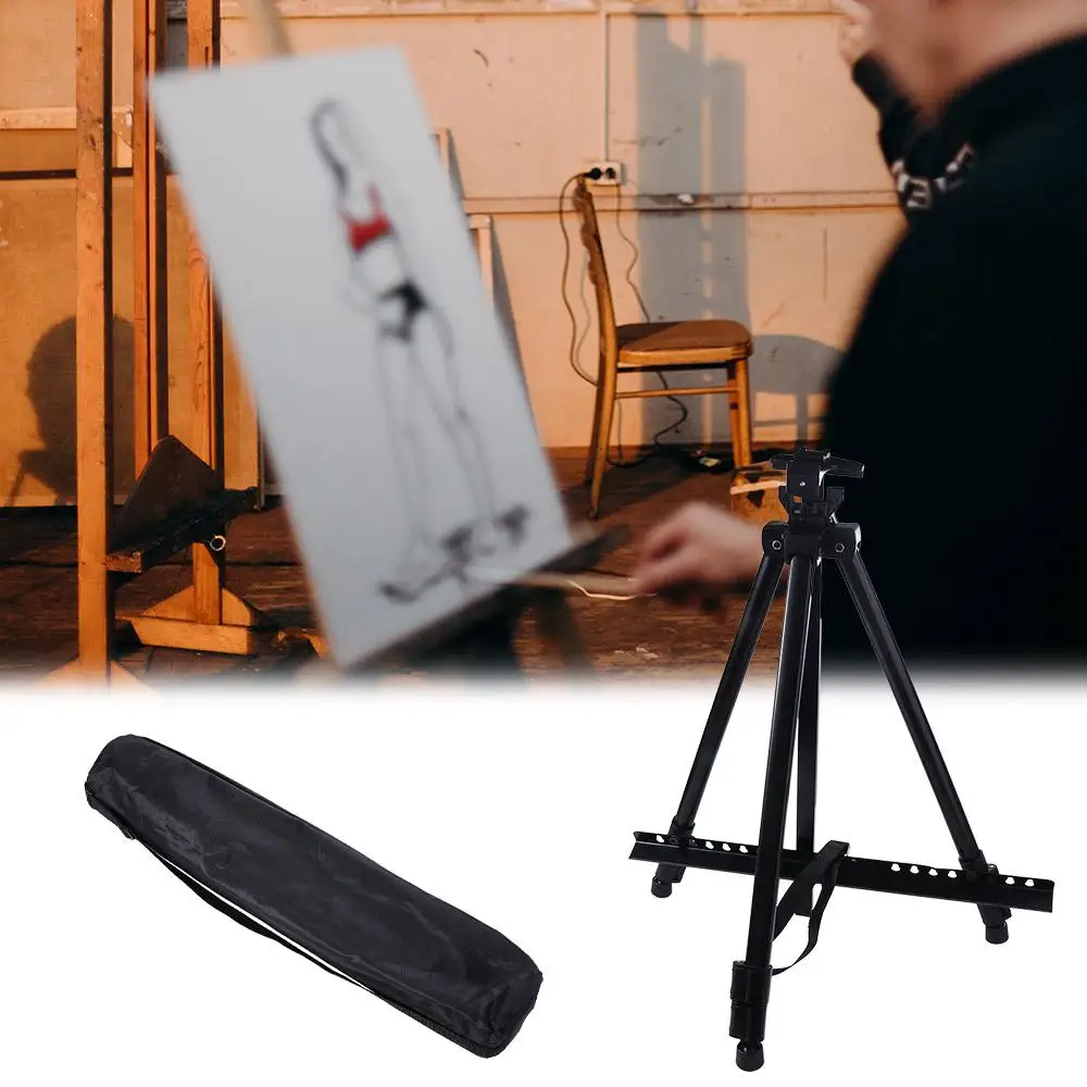 Travel Thicken Art Supplies Metal Posters Artwork Sketch Easel Stand Painting Easels Foldable Drawing Tripod Painting Stabder