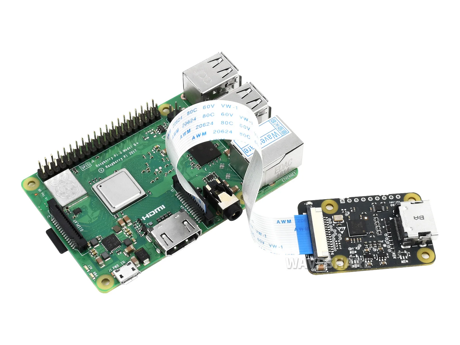 Waveshare HDMI-متوافق مع محول CSI لسلسلة Raspberry Pi، ودعم 1080p@30fps، وجسر HDMI CSI #3