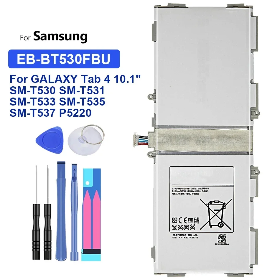 Portable Battery EB-BT530FBC EB-BT330FBE EB-BT230FBE 4000mAh-6800mAh For Samsung GALAXY Tab 4 10.1 8.0 T330 SM T530 T230 T231