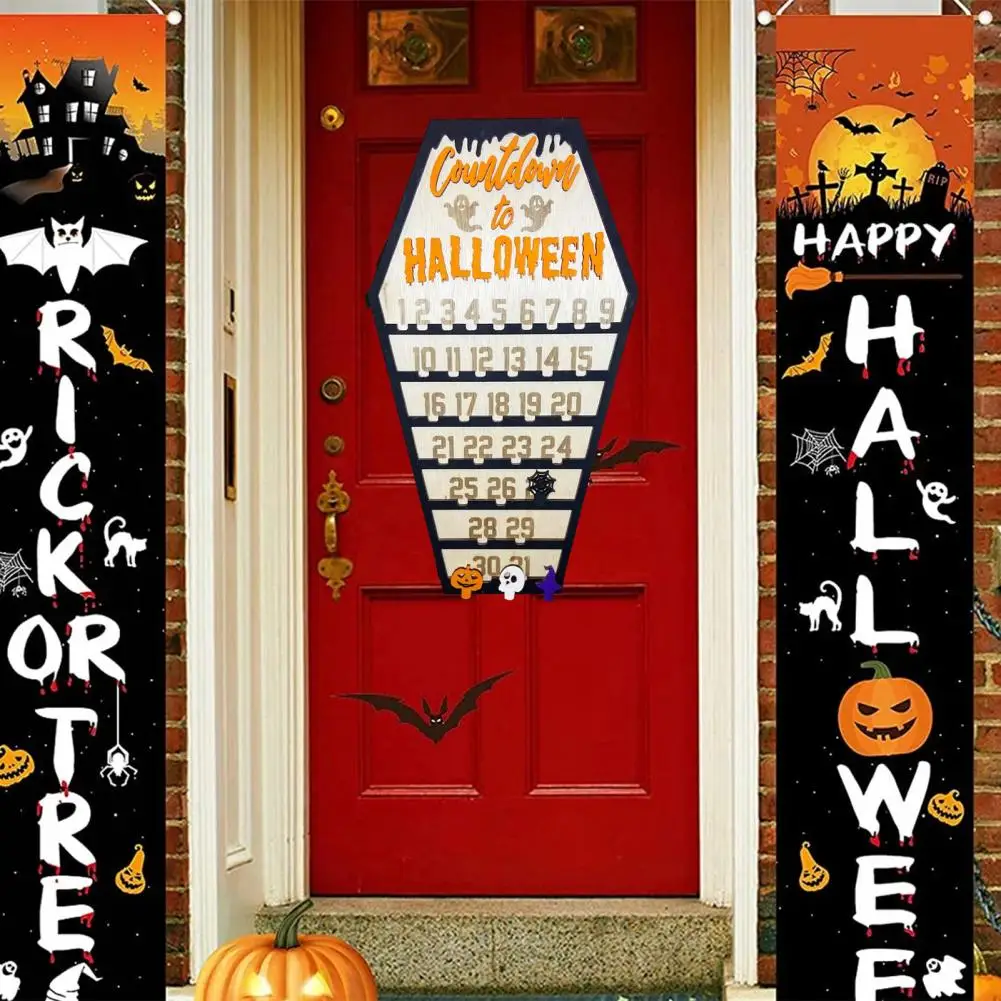 

Halloween Decorations Classroom Halloween Decorations Durable Wood Halloween Countdown Calendar Festive Home for Halloween