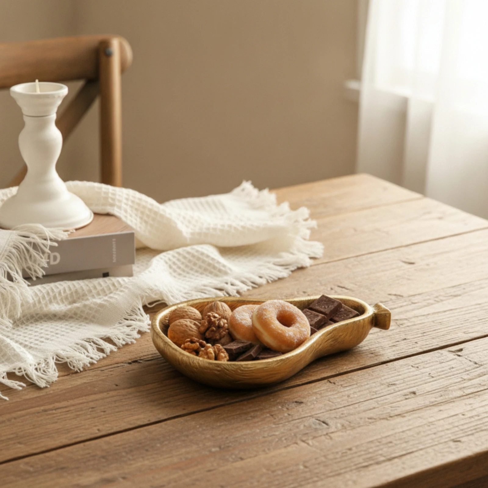 Banana Tray Modern Banana Shaped Tray Shallow Unique for Coffee Table, Entryway