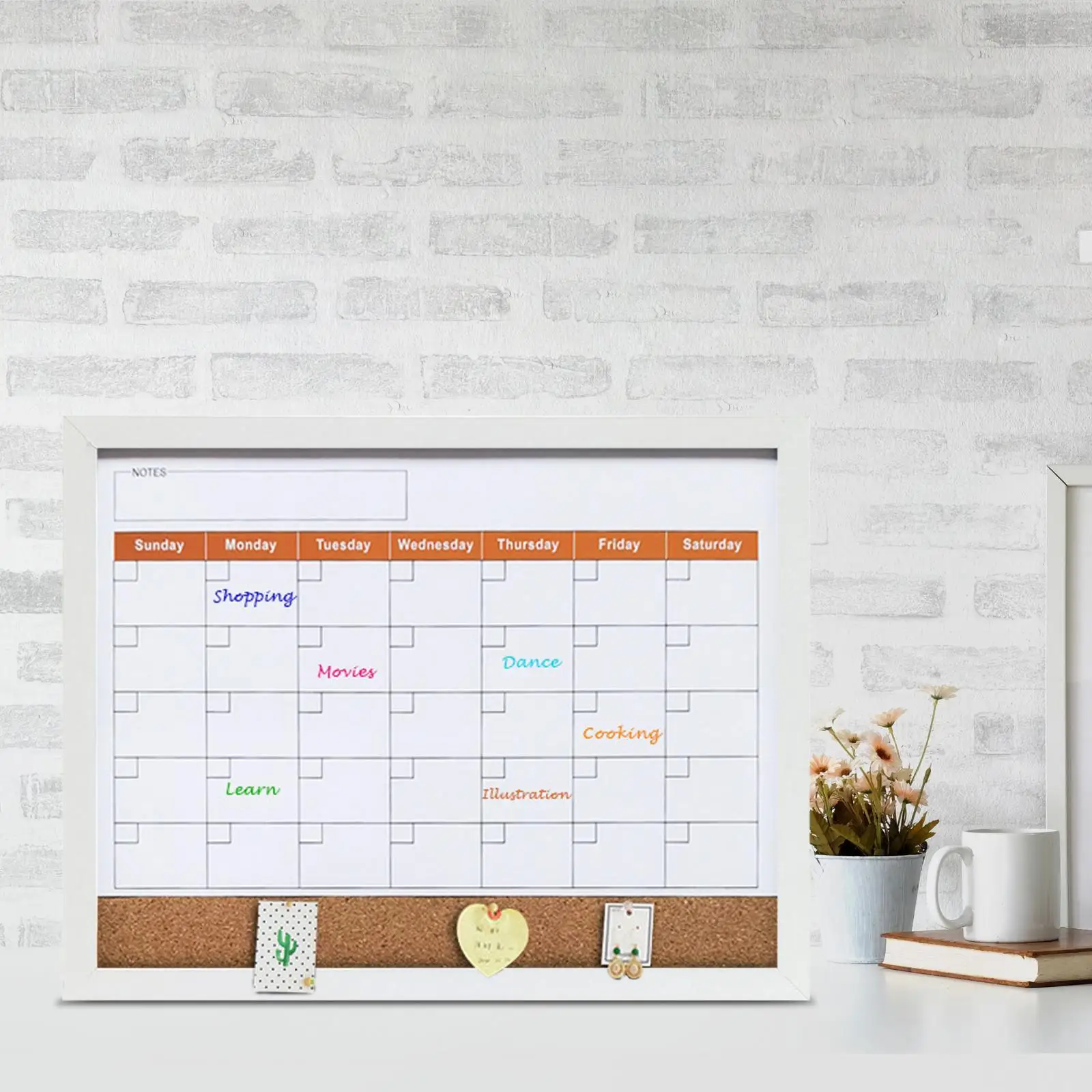 

Monthly Calendar Planner Refrigerator Magnets Clear Fridge Calendar for Wall