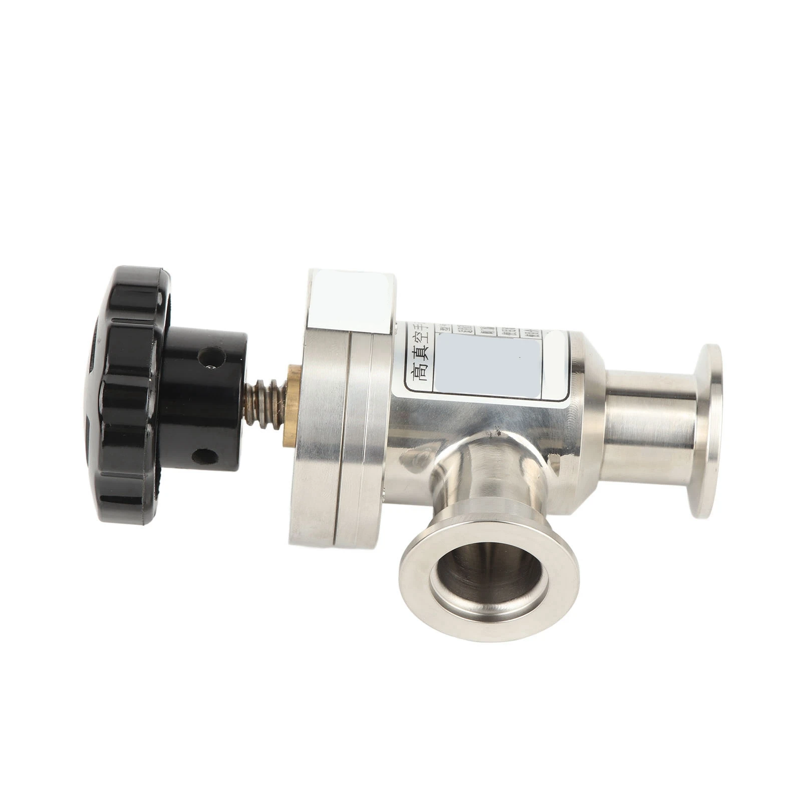 KF25 304 Stainless Steel High Vacuum Manual Right Angle Bellow Isolation Valve