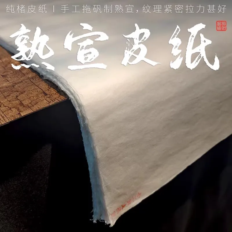 

Ripe Xuan Paper 5 Sheets for Gongbi Painting, Chinese Rice Paper for Flower Bird Figure Fine Brushwork & Calligraphy