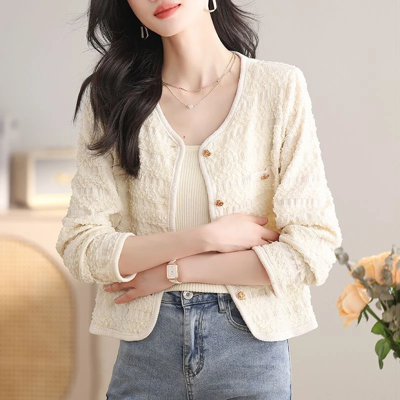 2026 Women's Autumn New Small Fragrant Style Short Jackets Single Breasted High Quality Cardigan Stylish Top