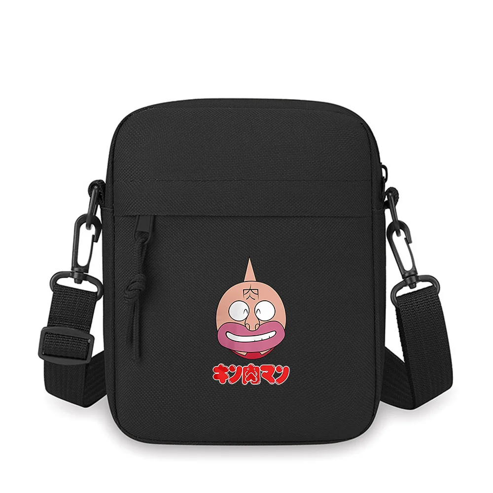 Cartoon face smiling teeth expression Men Crossbody Bag Single Shoulder Women Cartoon Anime Film Printing Design Unisex