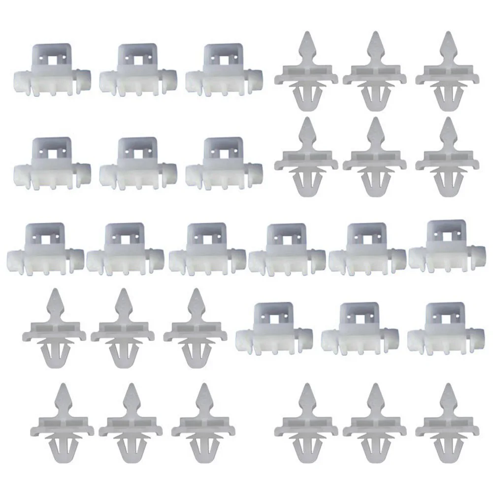 Parts Brackets Fixing Clip Planking White 100% Brand New 30 PC Accessories Easy To Install For Mercedes Sacco 190 W201 W124