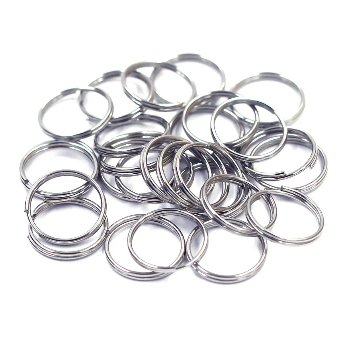100 قطعة 4/5/6/7/15/16 مللي متر حلقات الانتقال المفتوحة حلقات مزدوجة سبليت خواتم سلسلة موصلات DIY بها بنفسك الحرف مستلزمات صناعة المجوهرات