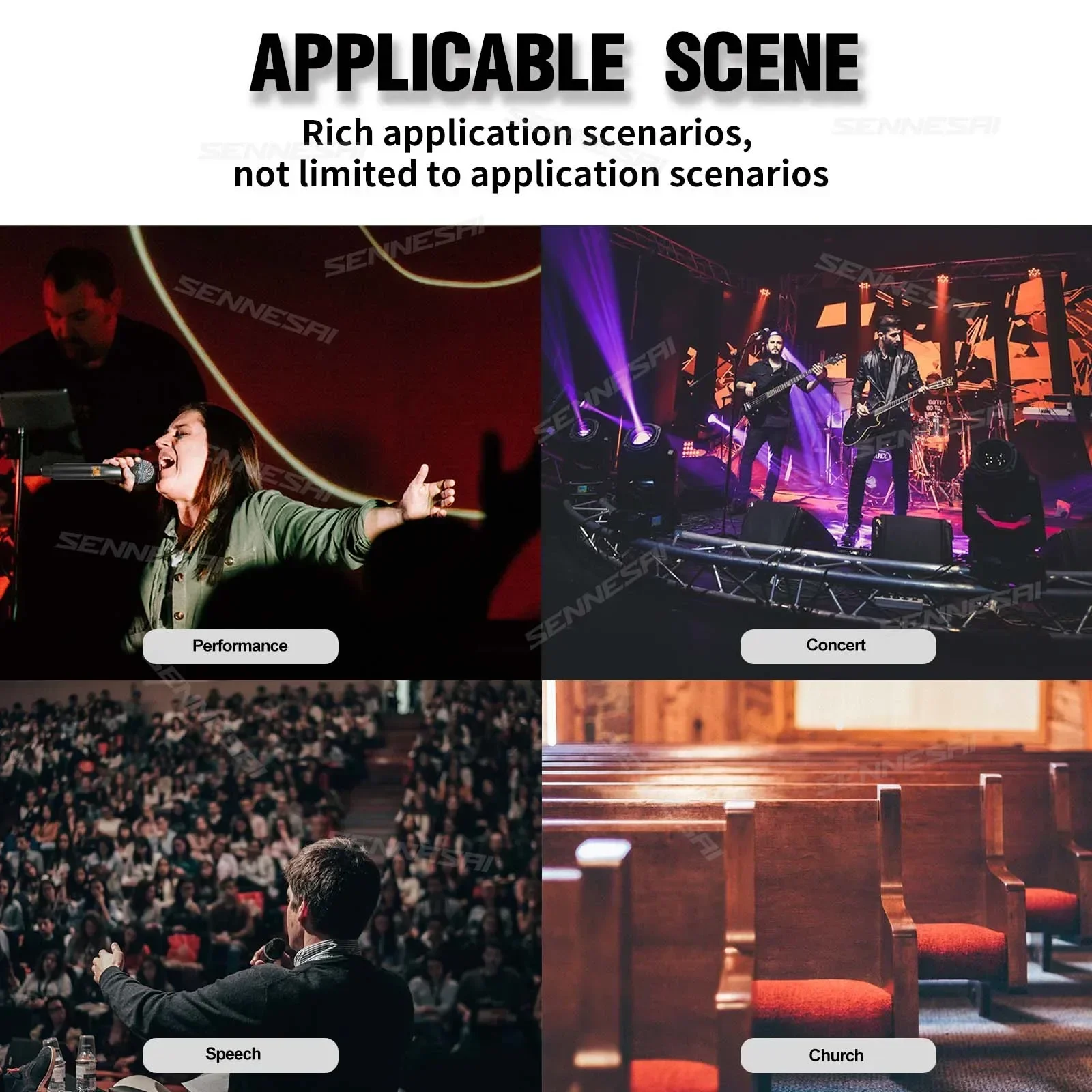 TOP！ULX-SD4/SLXD2 Wireless Microphone (Whole Metal) 4 Channels UHF Professional Mic Dynamic Handheld For Party Karaoke Church