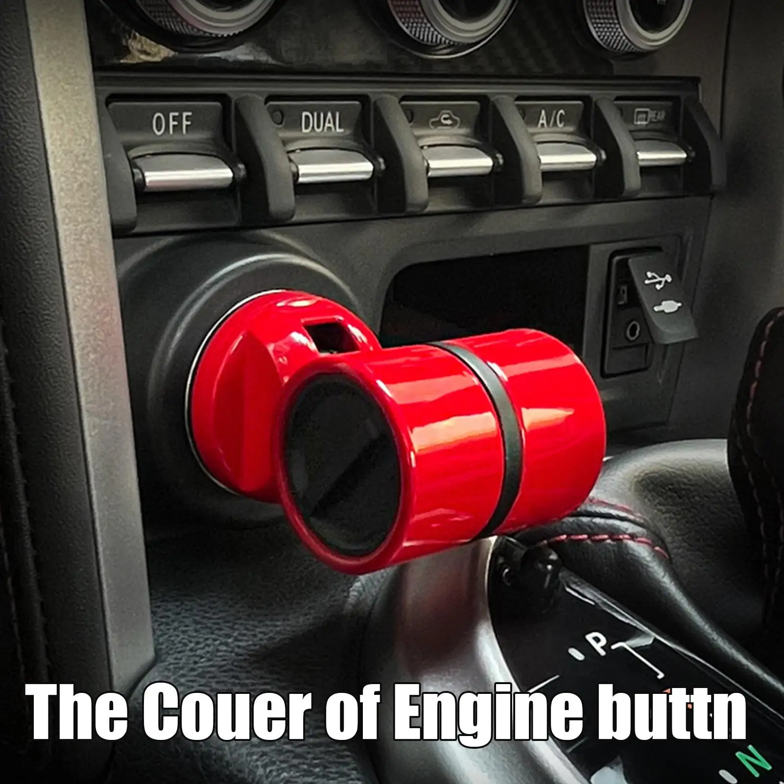 Botón de arranque de coche, cubierta de botón de encendido automático, botón de un solo toque automotriz, palanca de parada de arranque de motor de coche
