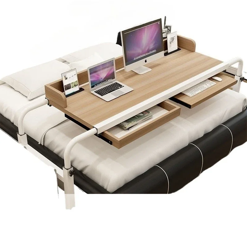 Lazy bed rental house table integrated, household, removable cross-bed notebook table
