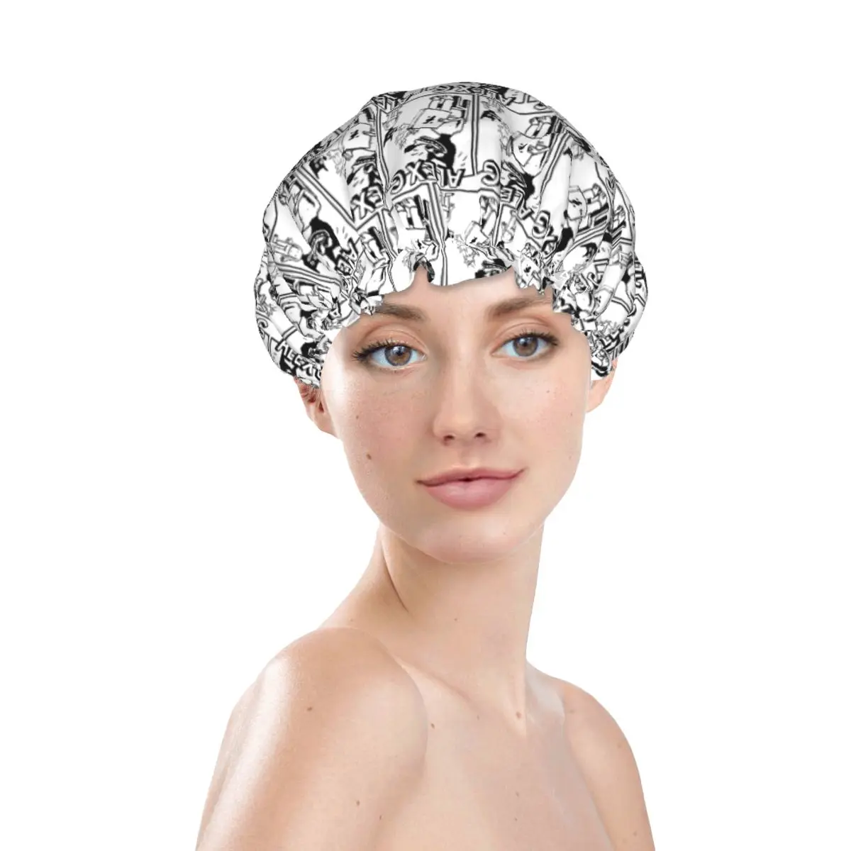 Alex G Musician Singer Shower Cap Women Reusable Waterproof Quick Drying Bath Hair Caps