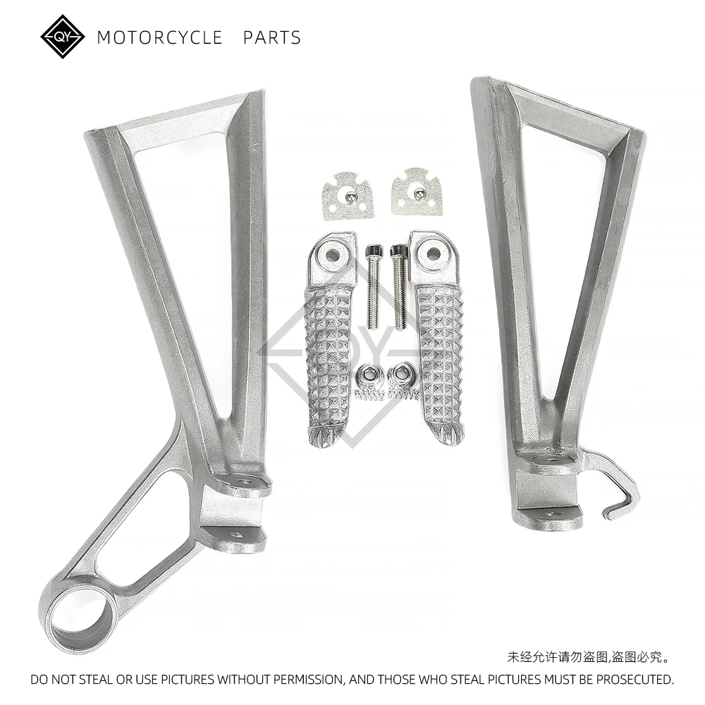 

LQYL мотоциклетная подставка для ног заднего пассажира, кронштейн для Yamaha YZF R6 2003-2005 YZF R6S 2003-2008 2005 2006 2007, серебристый/черный
