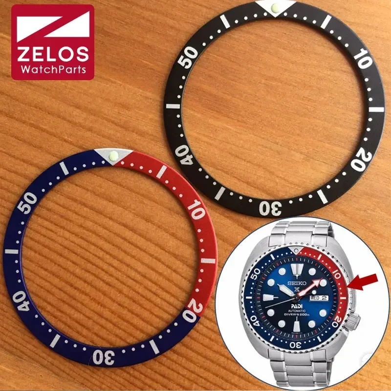 Luminous Luminous watch bezel inserts loop for Seiko Diver/Prospex GMT man/lady watch parts blue&red black tools