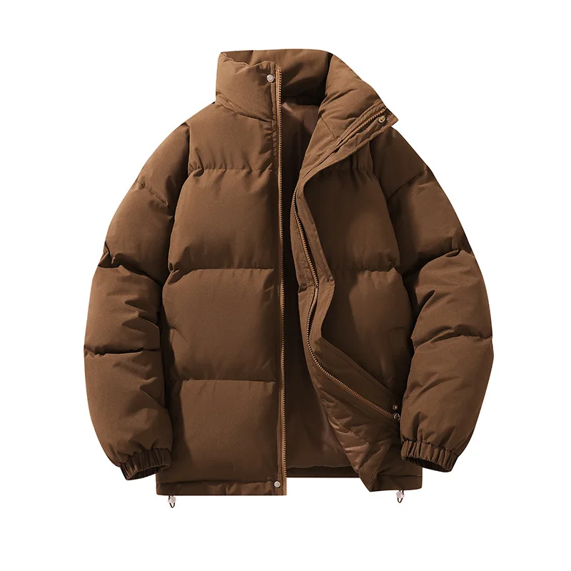 Nova moda masculina inverno gola para baixo jaquetas quentes parkas masculino casual mais grosso casacos de inverno homem fino ajuste jaquetas curtas 3xl