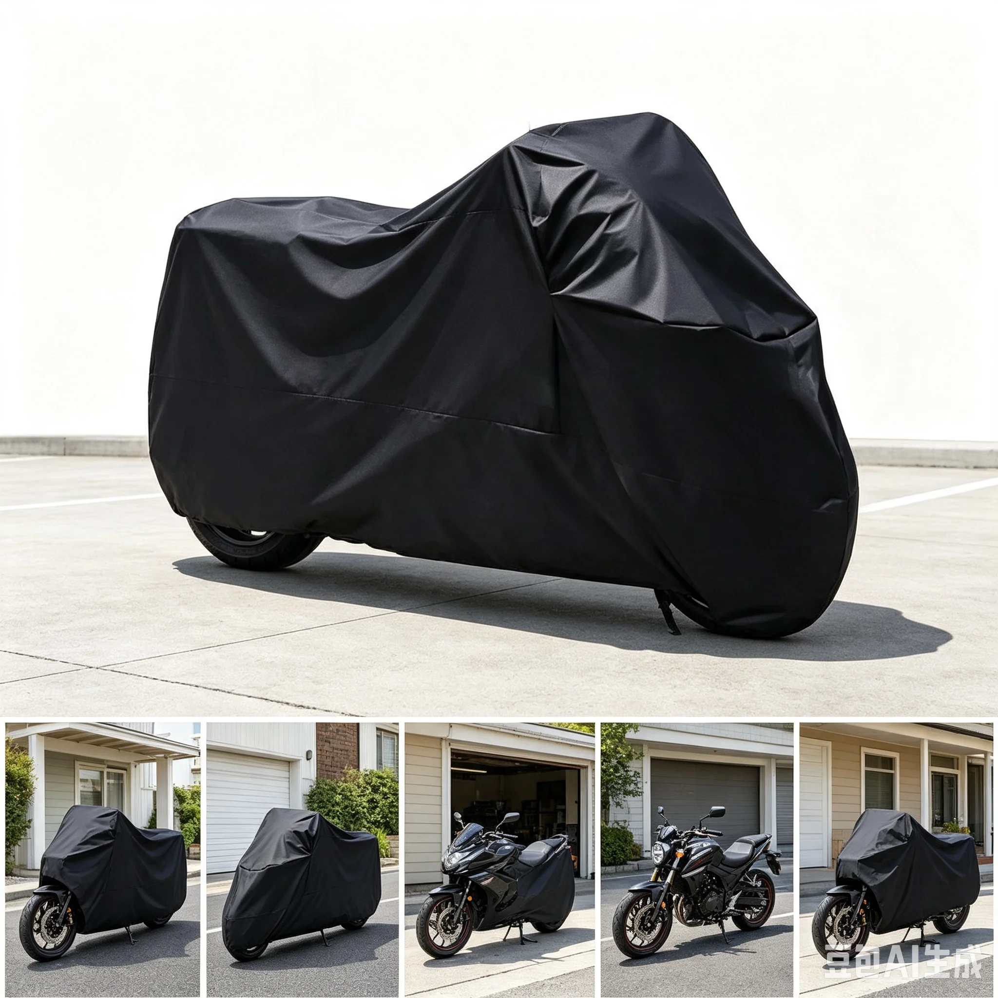 Housse de protection universelle imperméable pour moto, protection extérieure contre la poussière, le soleil, la pluie et la neige, pour vélo et moto