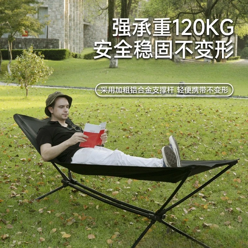 Outdoor camping  camp bed lunch break aluminum alloy travel camping
