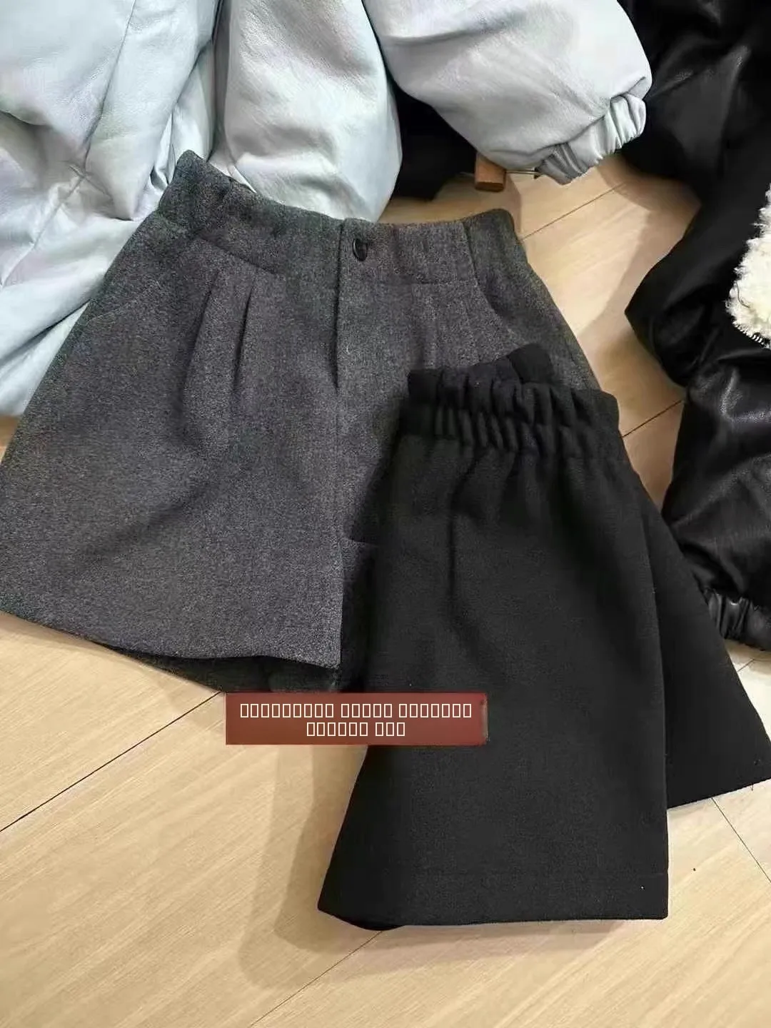 Modische High-Waist-Hose mit weitem Bein für Herbst und Winter, lockere, schlank machende Pendlerhose, Übergröße, Damen-Freizeithose