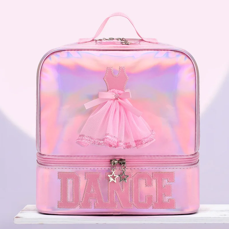 Girls Kids Glitter Laser Ballet Dance Bags Backpack Toddler Latin Dance Daypack Gymnastics Yoga Tap Dance Jazz Students Schoolba