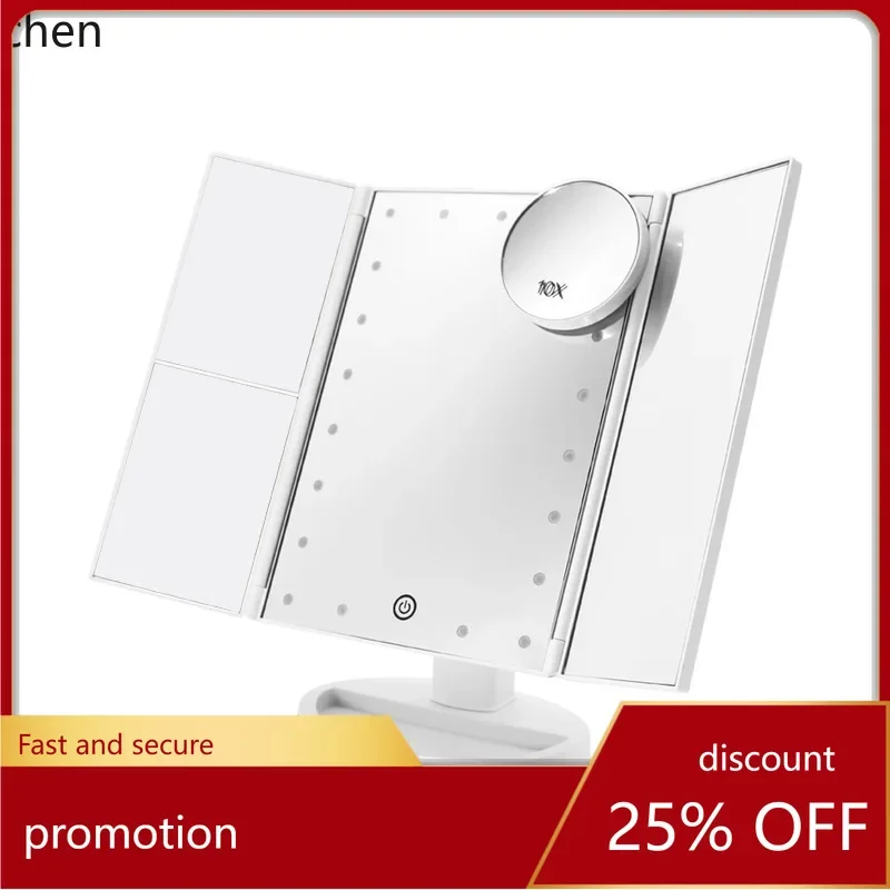 Z30-  upgraded desktop makeup mirror with 2x and 3x magnification, dual power 70% off mirror