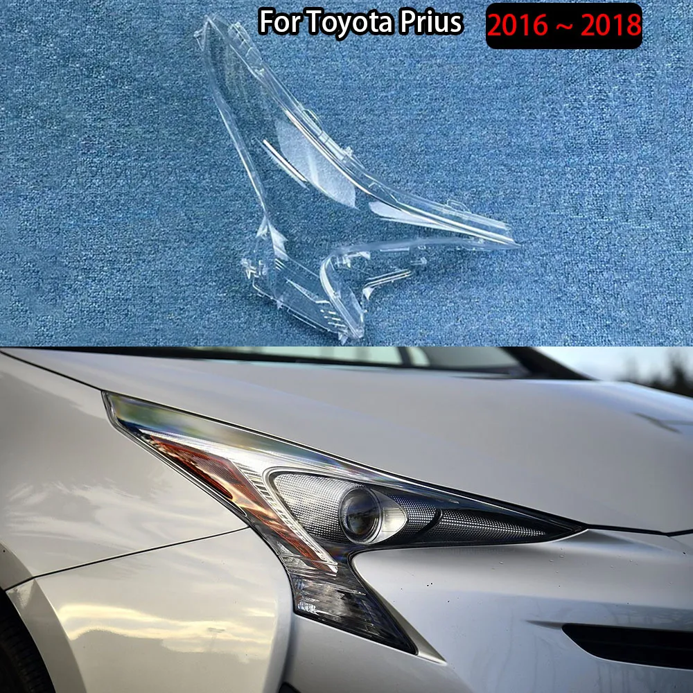 

For Toyota Prius 2016 2017 2018 Headlamp Cover Lampshade Head Lamp Headlight Shell Lens Plexiglass Car Accessories