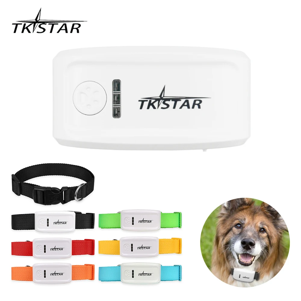 

Pet GPS Tracker 2G GSM TKSTAR TK909 Waterproof Geofence Google Map Pets Cat Dog Collar GPRS Locator Remote Control FREE WEB APP