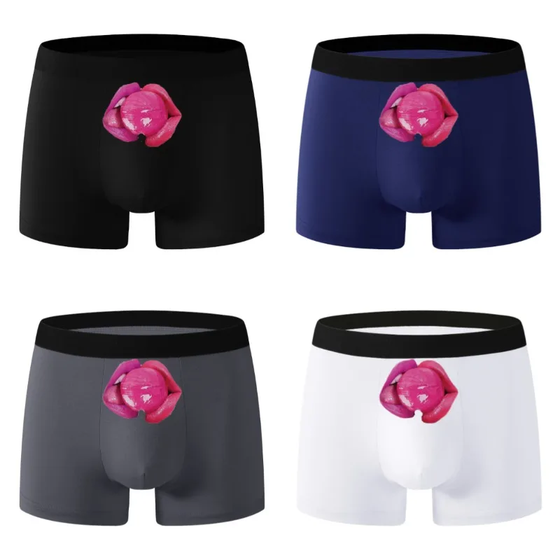 

2/4 PCS new close-fitting boxer shorts are a musthave for men black underwear for the summer of 2025 is comfortable High quality