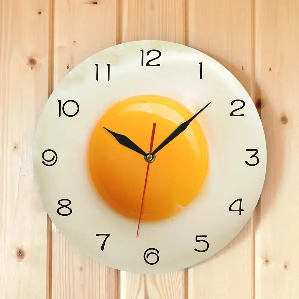 

Egg Wall Clock Bedroom Home Decoration Modern Kitchen Clock Decorative Food Egg Wall Clock Non Tick Battery