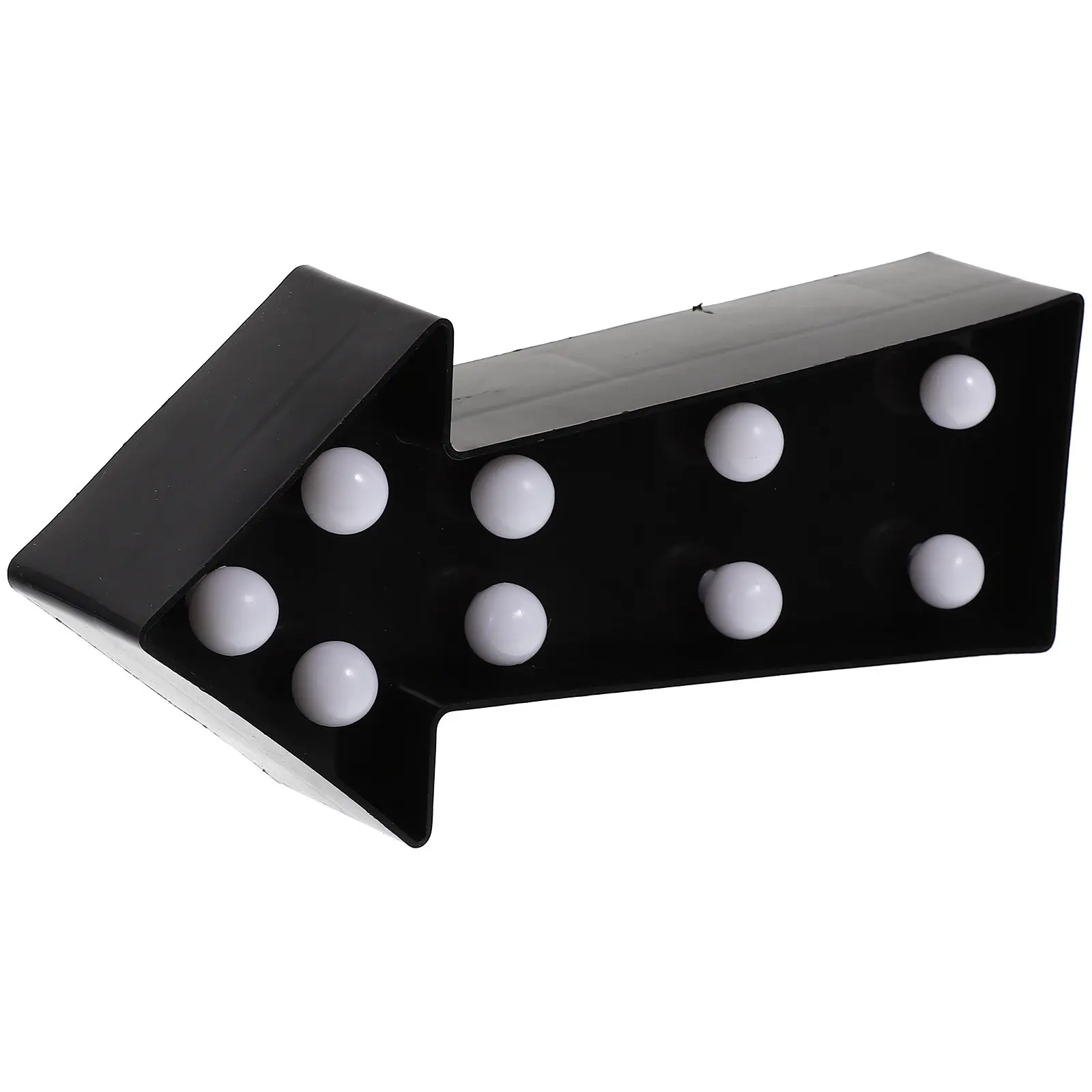 

3D-светильник в виде стрелки, светодиодный настенный декор, пластиковый ночник с 7 теплыми светодиодами, для подвешивания или настольного размещения