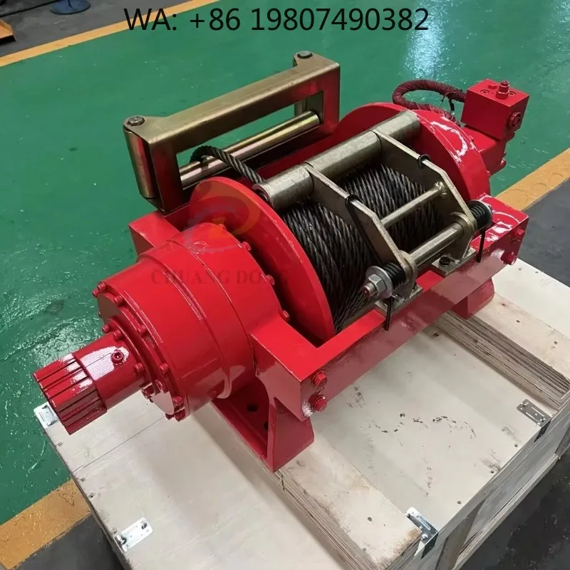 Multi-Ton Hydraulic Capstan Cable Pulling Winch 10–50 Ton, Universal Fit Flatbed Car Carrier, Wrecker & Tow Truck Emergency Reco