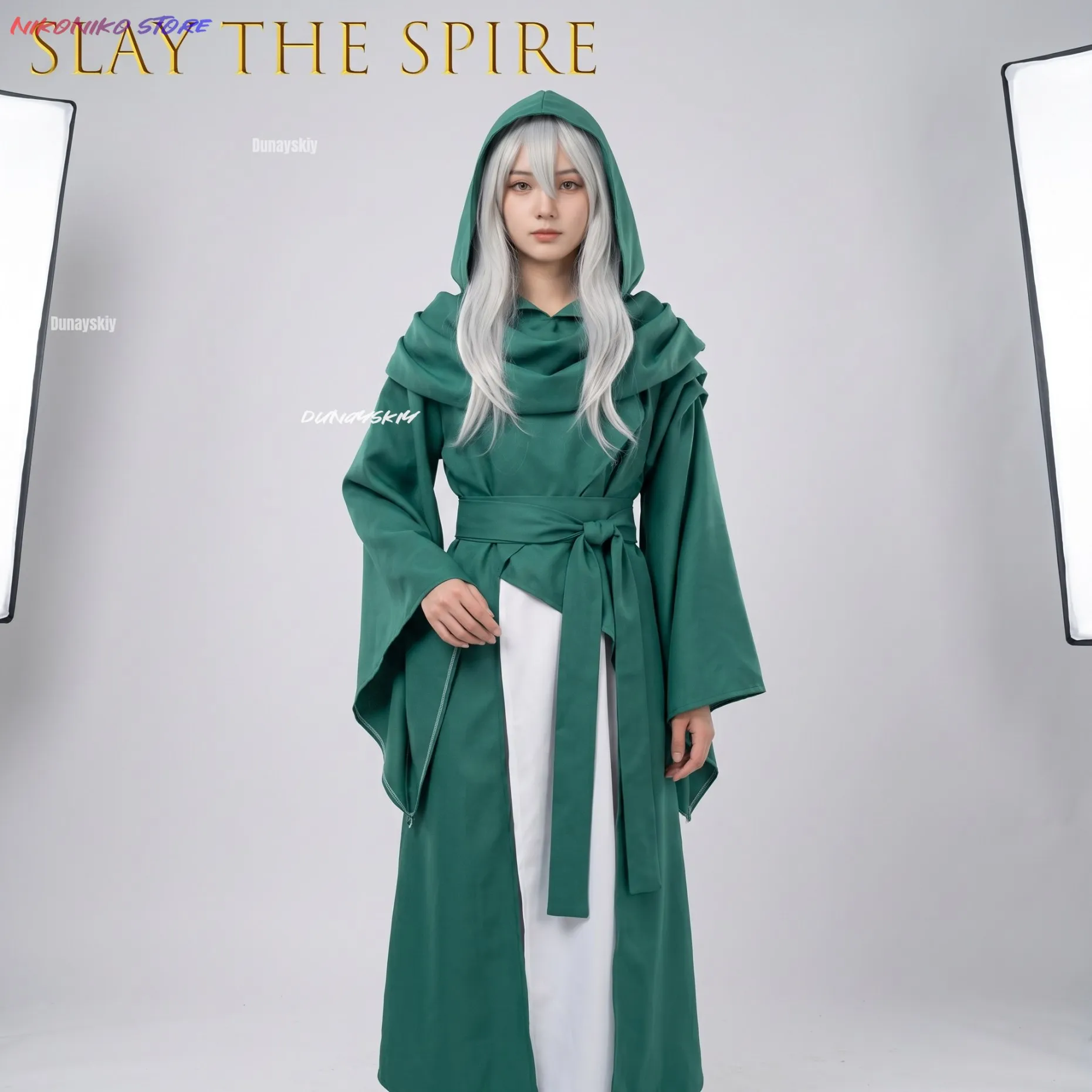 Slay The 2 Silent Cosplay Spire Cloak Anime Game Character Same Style Cape For Halloween Carnival Performance 코스프레s White Cos