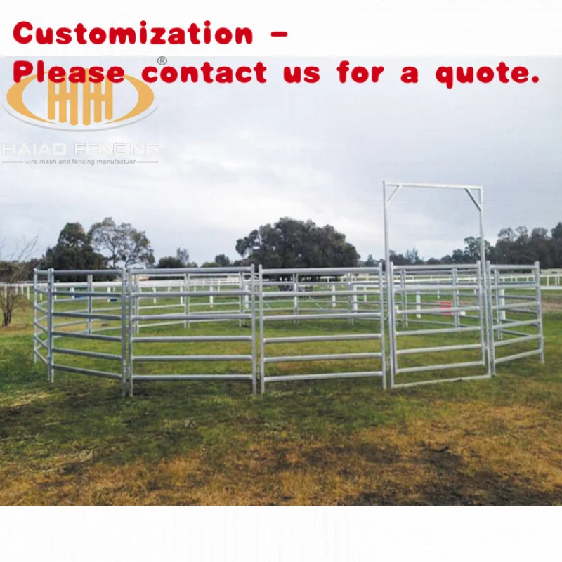 

custom.Heavy Duty Bulk Galvanized Livestock Farm Yard Cow Cattle Corral Panels Sale