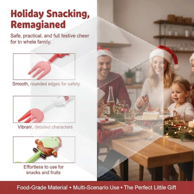 Xmas Food Snacks - 10 Adet Gıda Sınıfı Noel Meyve