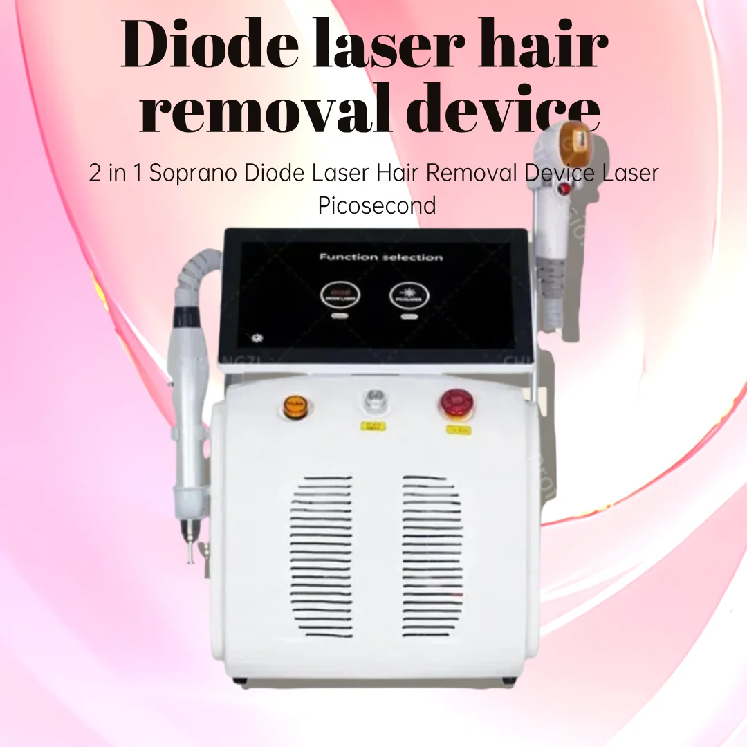 808nm Diode Laser Hair Removal Device, Permanent Hair Removal, Tattoo Removal, Painless, Suitable For Salons