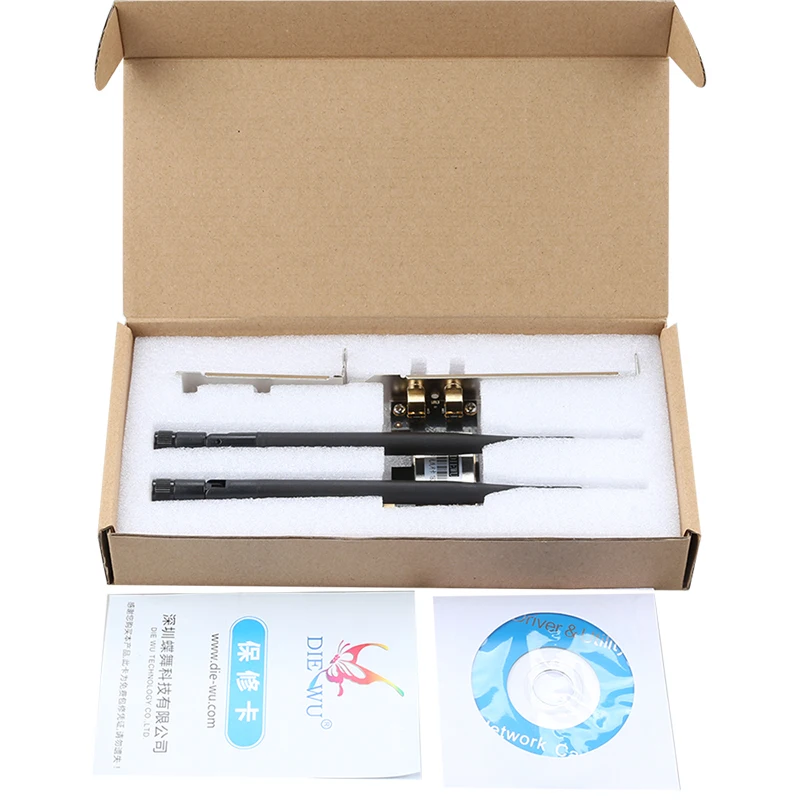 Diewu RTL8192CE Placa de interface de rede sem fio 300m Realtek 8192CE Chip Cartão Lan sem fio