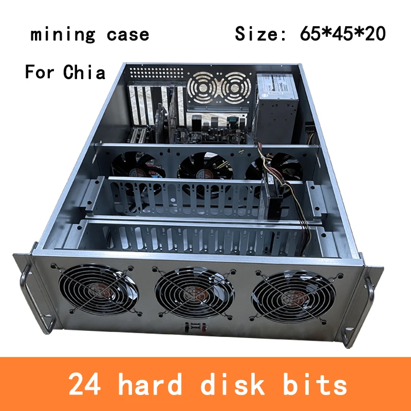 4U server case for graphics card motherboard 24 disk chassis frame server  direct connection 24 hard disk bit ATX standard