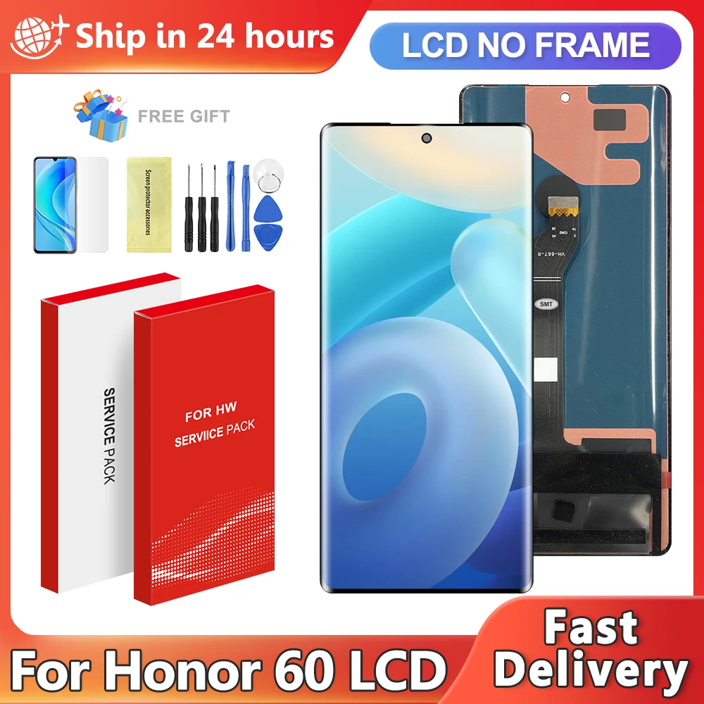 OLED LCD For Honor 60 LSA-AN00 LCD Display Touch Screen Digitizer Assembly For Honor60 Screen Replacement