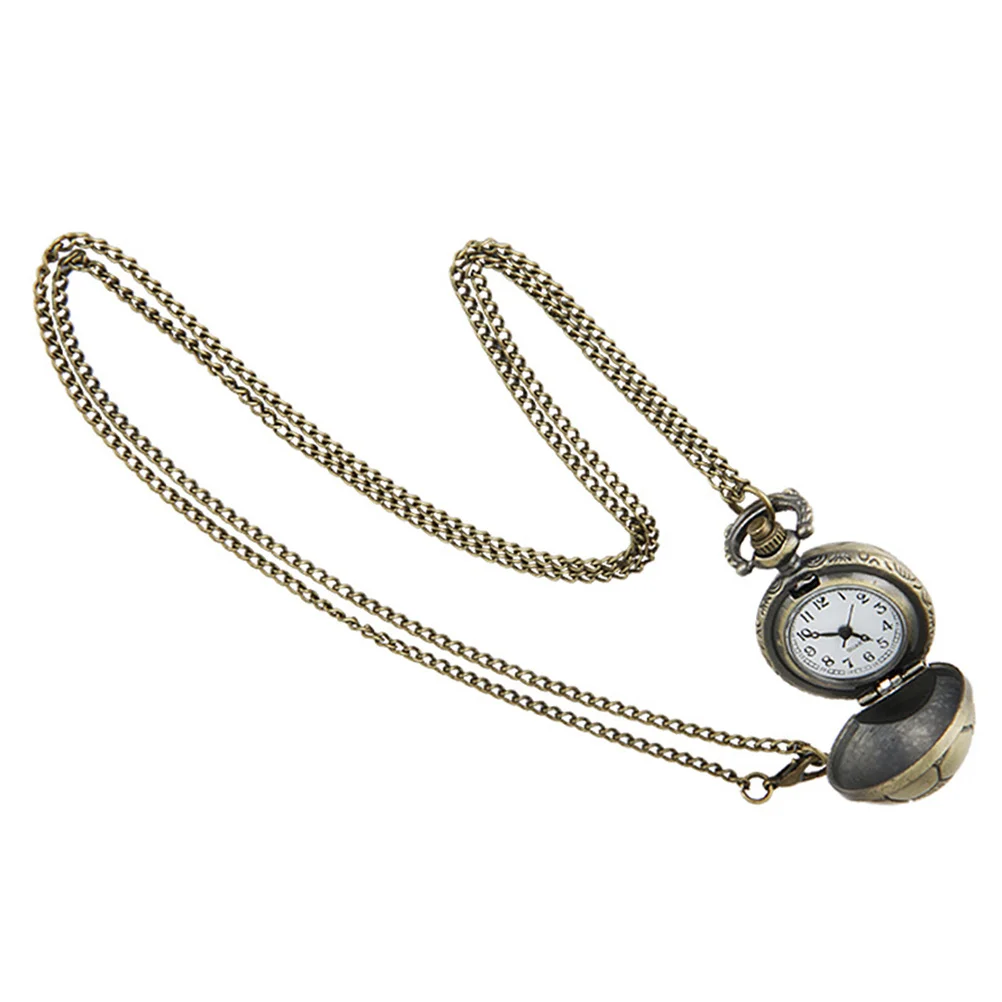 

1Pcs Vintage Pocket Watch Bronze Soccer Shape Detailed Creative Design Durable Practical Decoration Gift for Friends