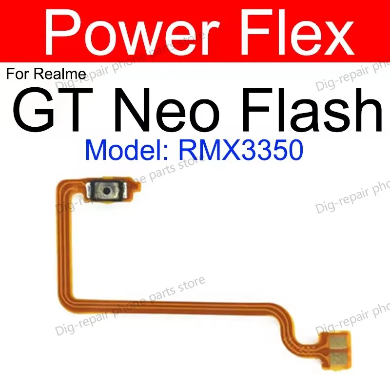 A+++Power Volume Buttons Flex Cable For Realme GT NEO Neo 2 2T GT Master Explorer 5G On OFF Power Volume Side Keys Switch Flex