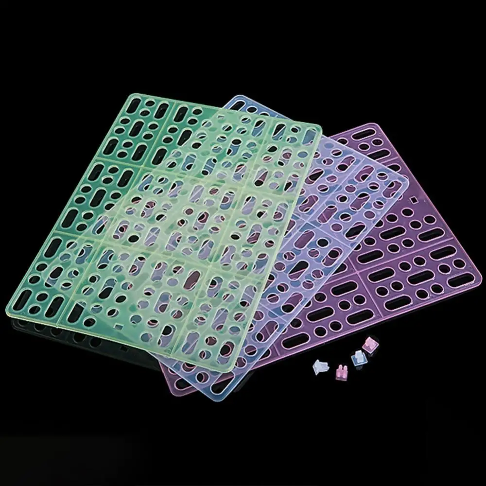 Rectangle Rabbit Mats Multi Holes Hamster Guinea Pig Pets Cage Pet Cage Foot Pads Small Animal Cage Hole Mat Pet Accessories