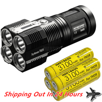 NITECORE TINY MONSTER TM28 6000 LMs CREE XHP35 HI 4xLED Rechargeable Hight Light Flashlight Gear Hunting Searching Wholesale