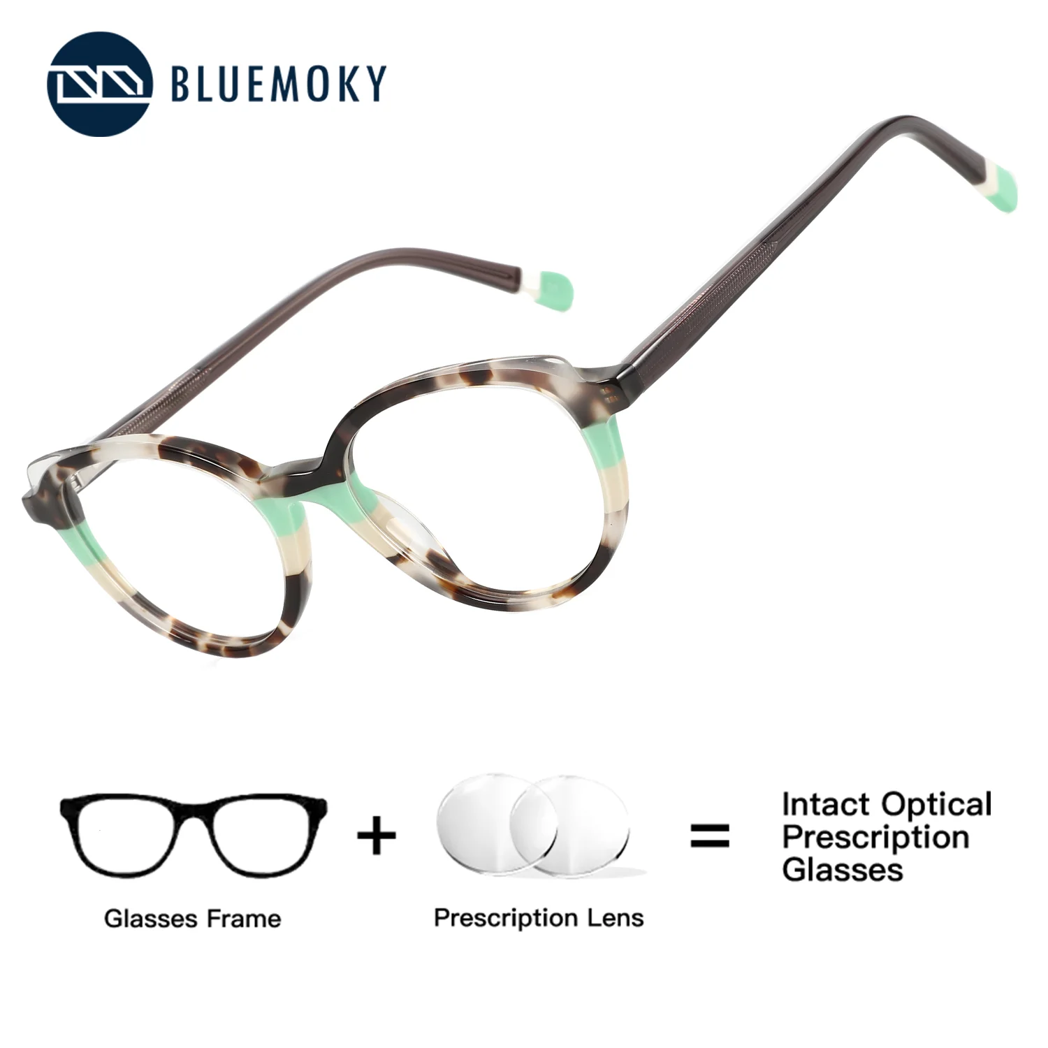 

Очки BLUEMOKY овальной формы из ацетата с диоптриями, блокирующие синий свет, антибликовые, фотохромные, для коррекции пресбиопии, женские