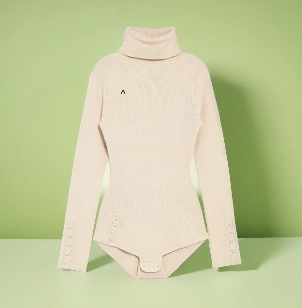 

Autumn Winter New Japanese Style Sweet Embroidered Slim High Neck Knitted Sweater Versatile Slim Fit Base Jumpsuit Pullover