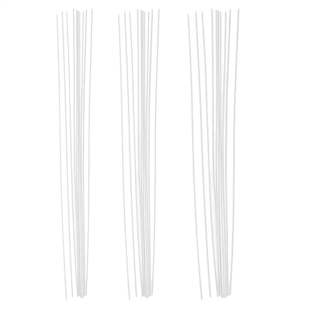 10 szt. Okrągły pręt z tworzywa sztucznego o długości 250 mm Architektura Model budynku DIY Materiały do ​​modeli stołowych