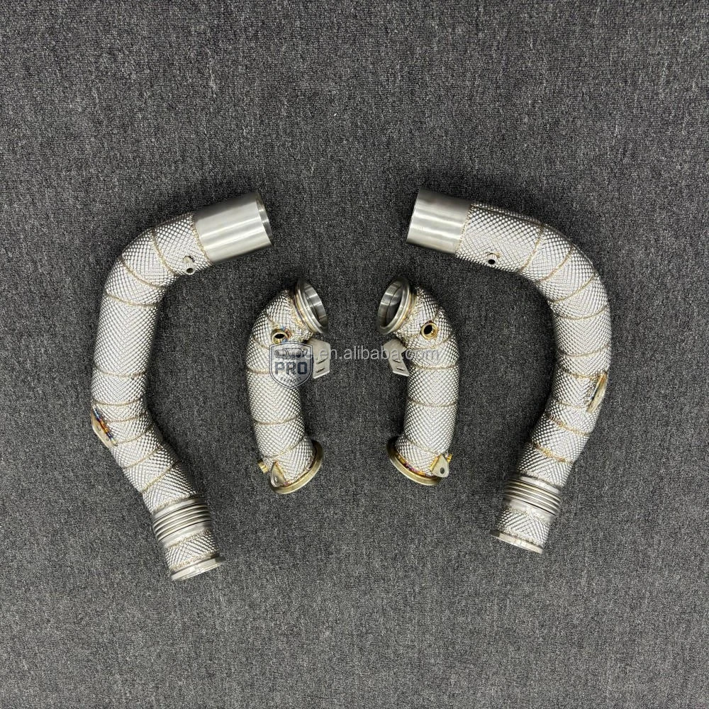 

Exhaust Catted Downpipe for BMW M5 F90 S63M X5M (F95) X6M (F96) 2022+ Models with V8 Twin Turbo with Heat Shield