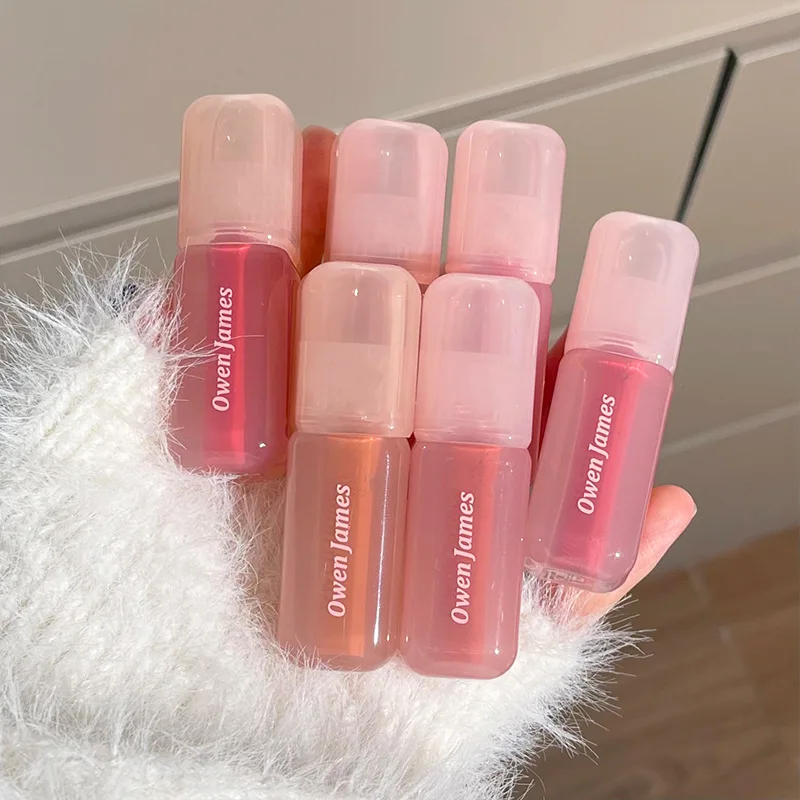 High Shine Glass Finish Lip Glaze,Lip Moisturizing Plumping Lip Gloss Water Mirror Liquid Lipstick,Long-lasting Natural