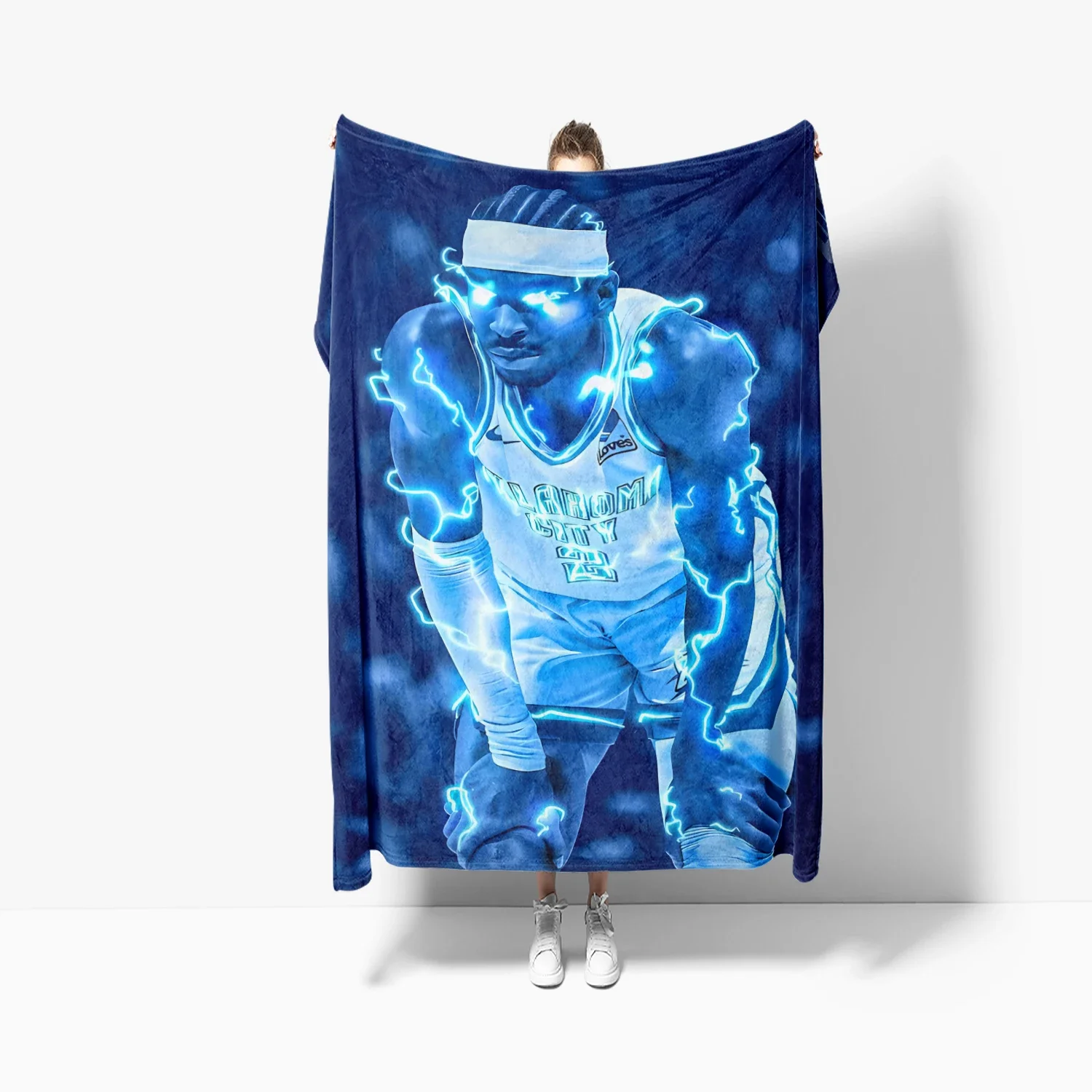Shai GilgeousAlexander inspirierte ultraweiche Überwurfdecke für Bett oder Sofa, perfekt für Basketballfans