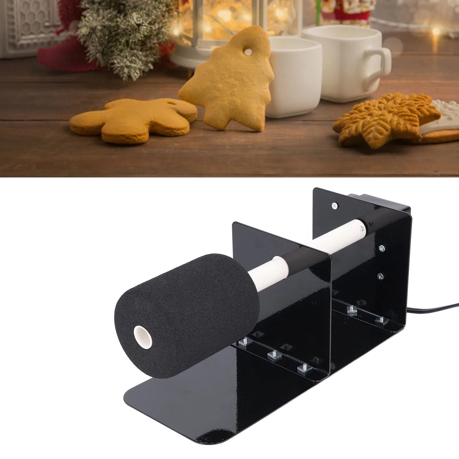 Cup Turning Machine Single Shaft Cup Turner Stable and Silent Small Large Sponge 4W 5-6RPM Motor for DIY Glitter Epoxy Crafts
